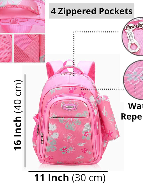 Load image into Gallery viewer, Kids Backpack for Girls Unicorn Backpack for School Water Repellent | Cute Backpacks for Elementary or Kindergarten | Pink School Bag 15” School Backpack
