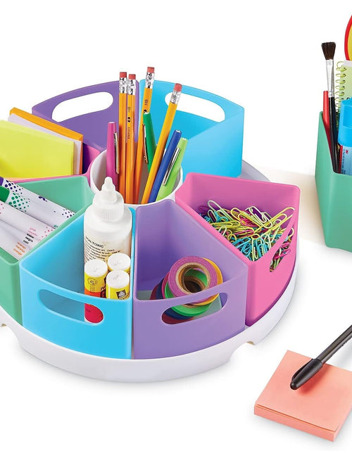 Load image into Gallery viewer, Create-A-Space Storage Center, 10 Piece Set - Desk Organizer for Kids, Art Organizer for Kids, Crayon Organizer, Homeschool Organizers and Storage
