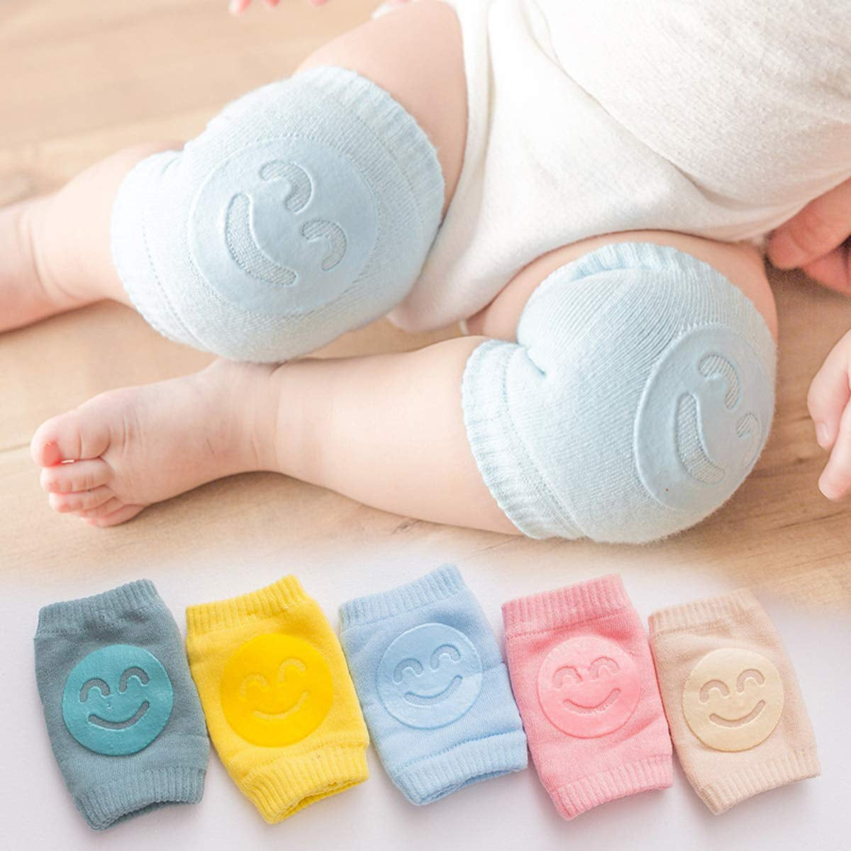 Toddler Baby Head Protector Pad Safety Cushion with Knee Pads&Anti-Slip Socks (Elephant)