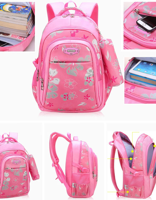 Load image into Gallery viewer, Kids Backpack for Girls Unicorn Backpack for School Water Repellent | Cute Backpacks for Elementary or Kindergarten | Pink School Bag 15” School Backpack
