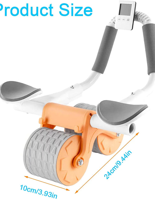 Load image into Gallery viewer, 2023 New with Timer Ab Abdominal Exercise Roller Elbow Support, Abs Roller Wheel Core Exercise Equipment, Automatic Rebound Abdominal Wheel
