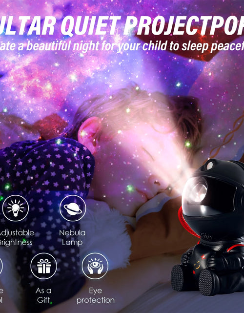 Load image into Gallery viewer, Astronaut Projector, Star Galaxy Projector Night Light for Kids, 360°Adjustable Astronaut Nebula Ceiling Led Lamp Projector for Kids with Timer and Remote for Children Adults Gift
