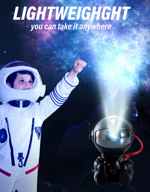 Load image into Gallery viewer, Astronaut Projector, Star Galaxy Projector Night Light for Kids, 360°Adjustable Astronaut Nebula Ceiling Led Lamp Projector for Kids with Timer and Remote for Children Adults Gift
