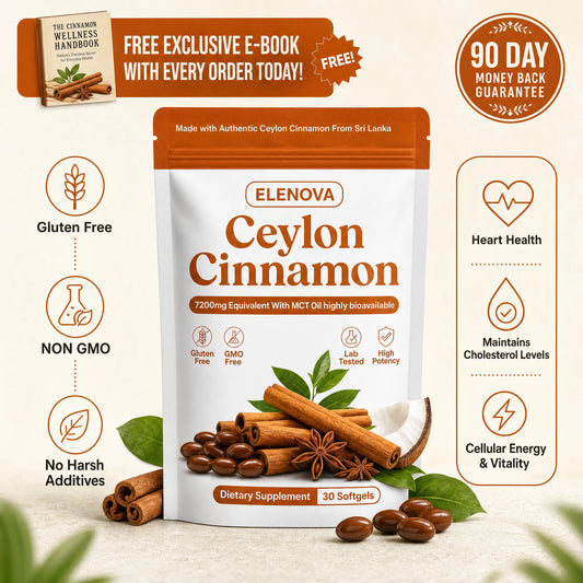 Ceylon Cinnamon 7200mg Equivalent with MCT Oil